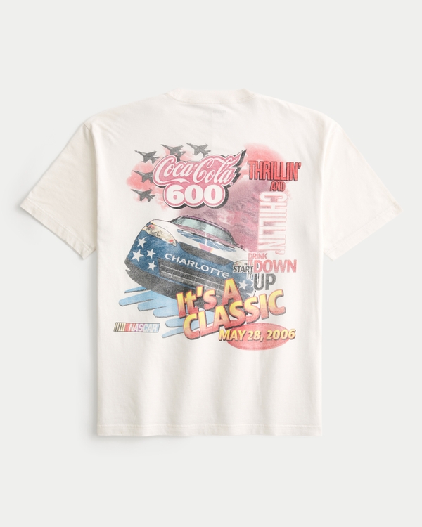 Boxy NASCAR Coca-Cola 600 Graphic Tee, Cream view 1