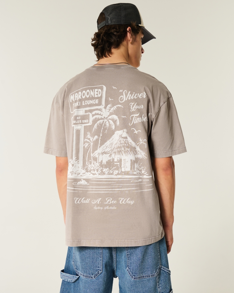 Boxy Marooned Tiki Lounge Graphic Tee