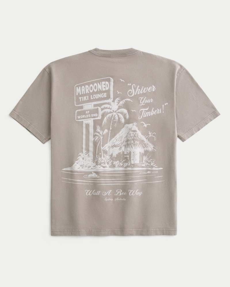 Boxy Marooned Tiki Lounge Graphic Tee