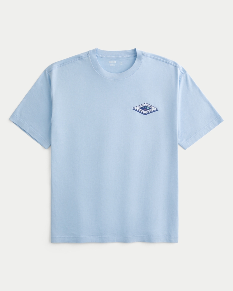 Boxy Hawaii Surf Graphic Tee