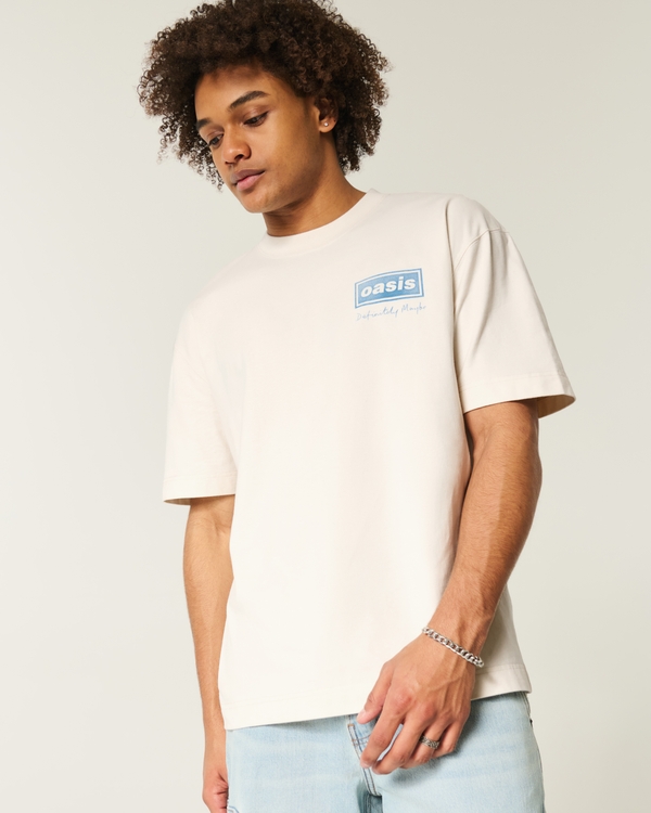 Men's Boxy Heavyweight Oasis Graphic Tee | Men's Clearance