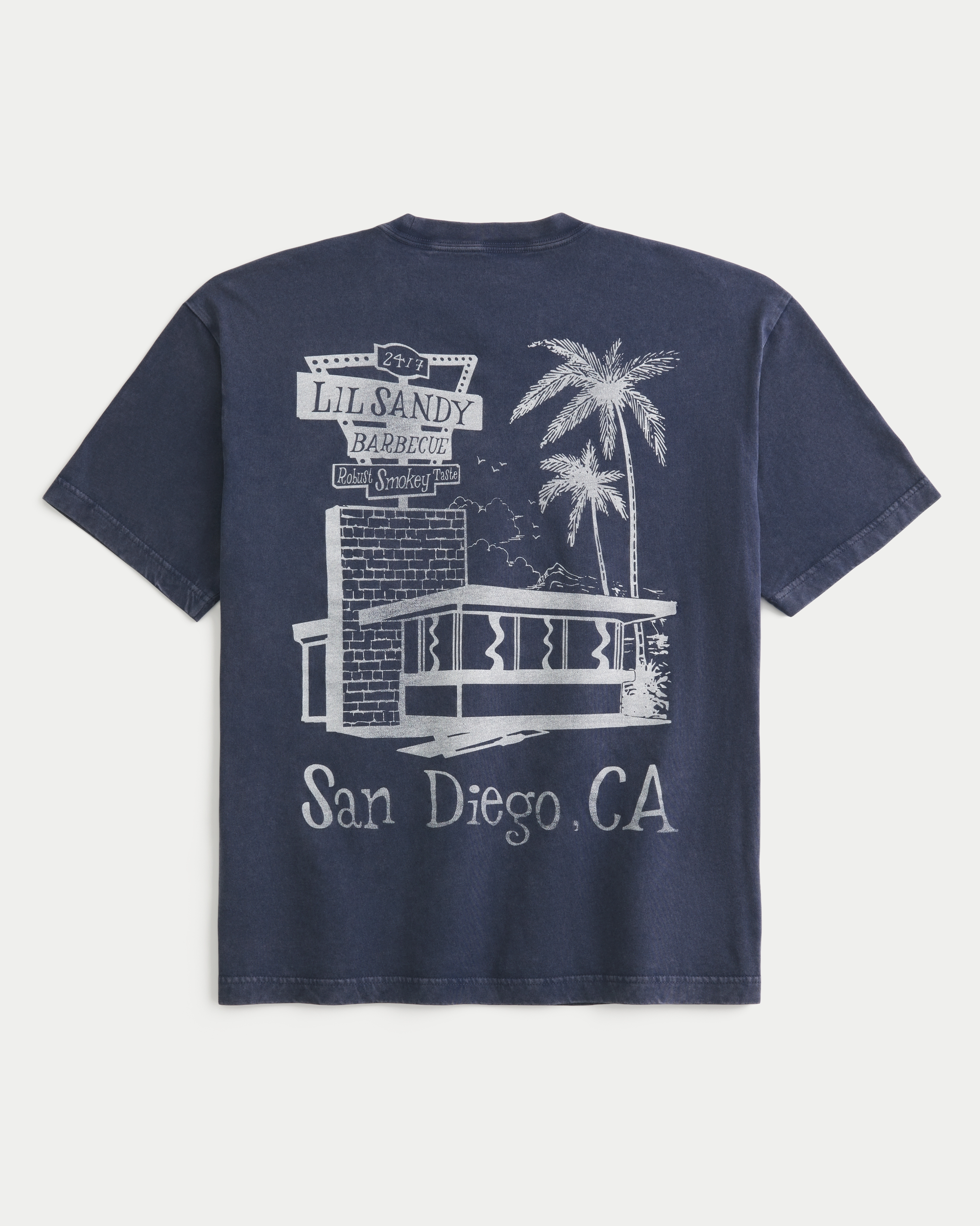 Boxy Lil Sandy Barbecue Graphic Tee