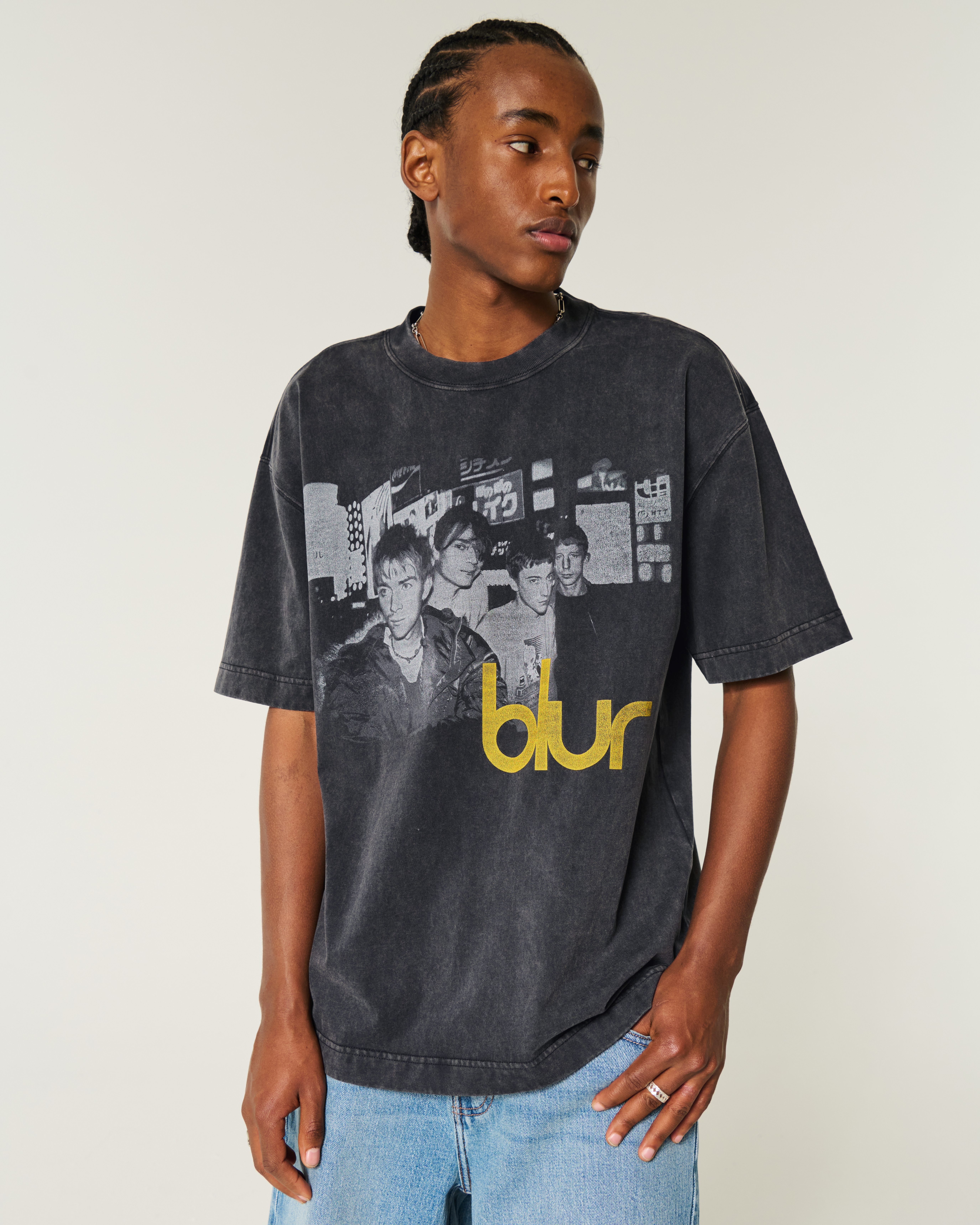 Men's Boxy Heavyweight Blur Graphic Tee | Men's Tops