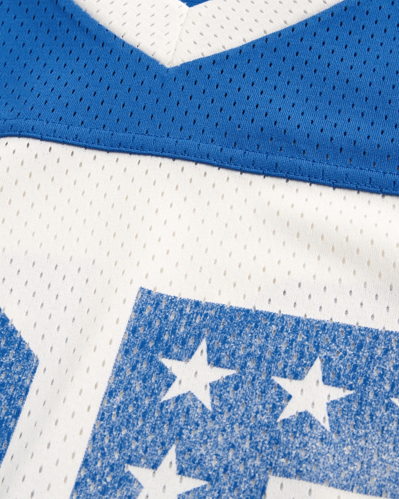 Boxy Crop Number Graphic Jersey