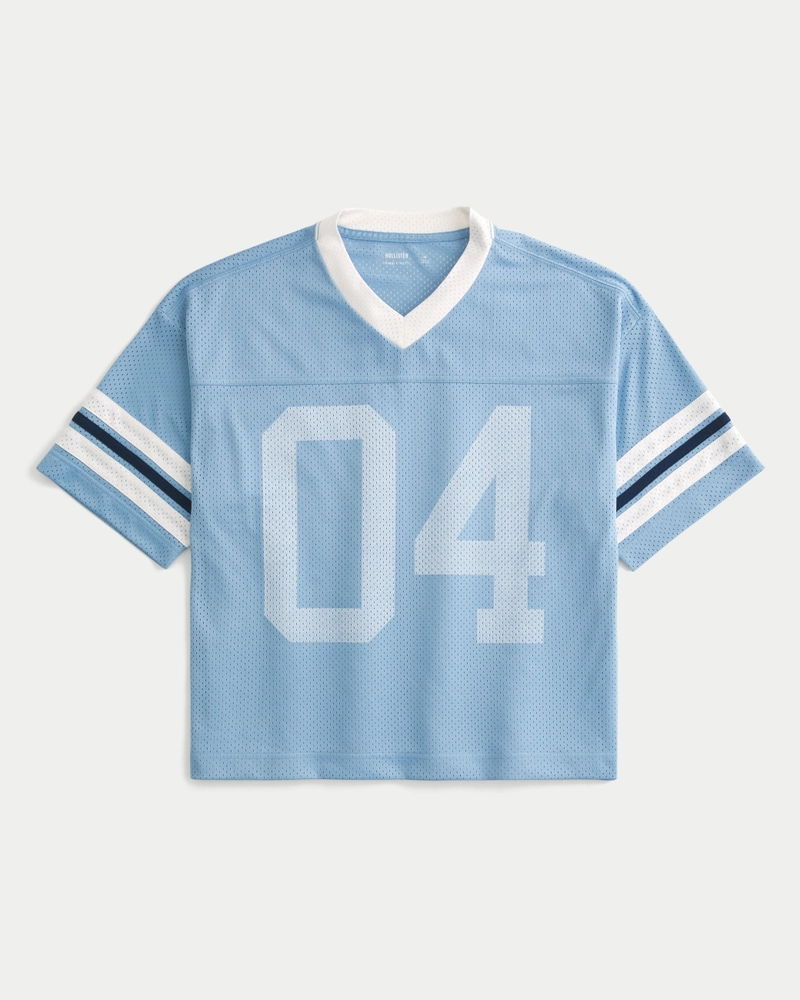 Boxy Crop Number Graphic Jersey