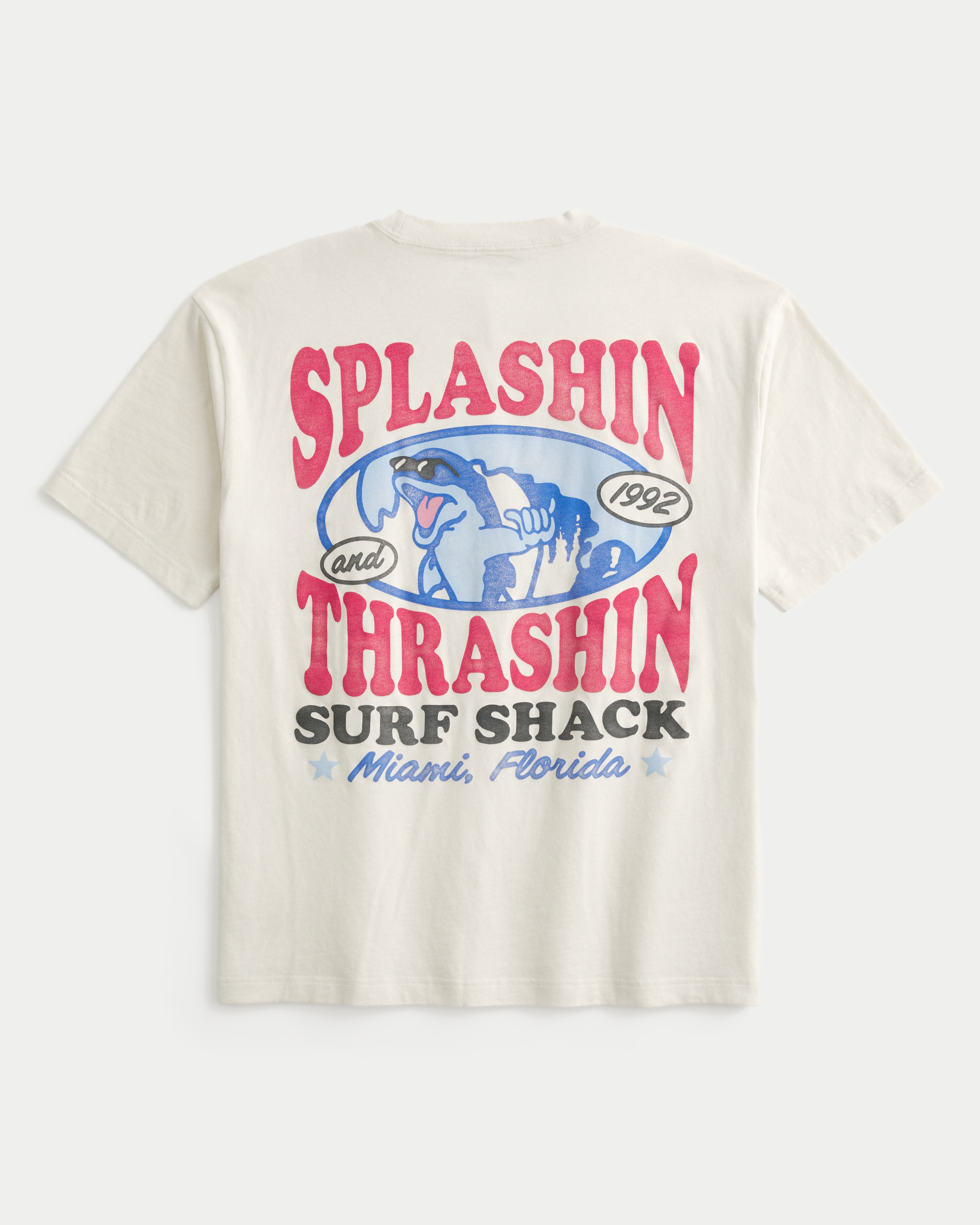 Boxy Splashin Thrashin Surf Shack Graphic Tee