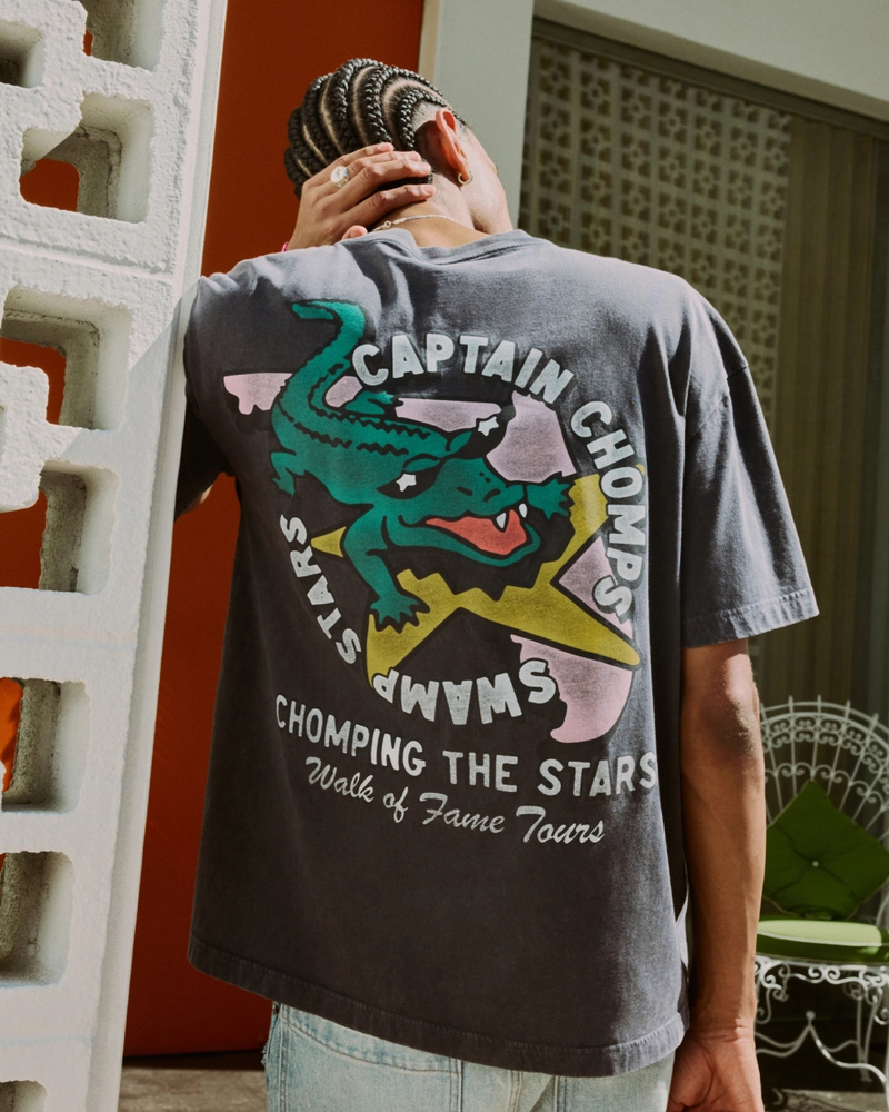 Boxy Captain Chomps Graphic Tee