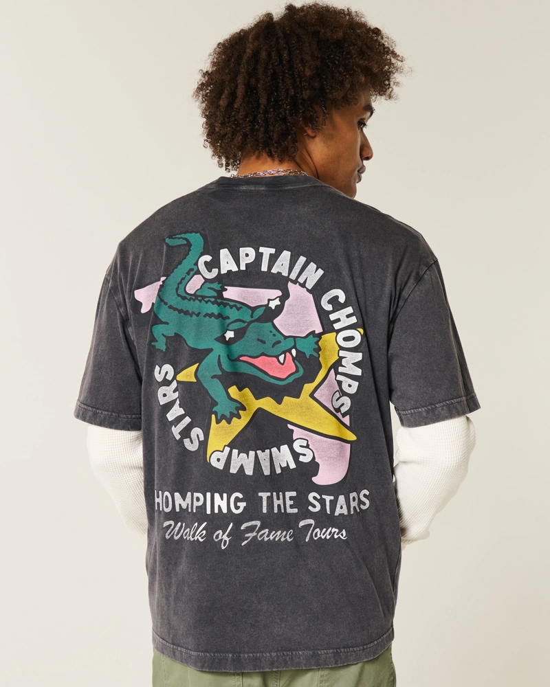 Boxy Captain Chomps Graphic Tee