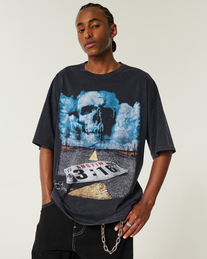 Baggy Stone Cold Steve Austin Graphic Tee