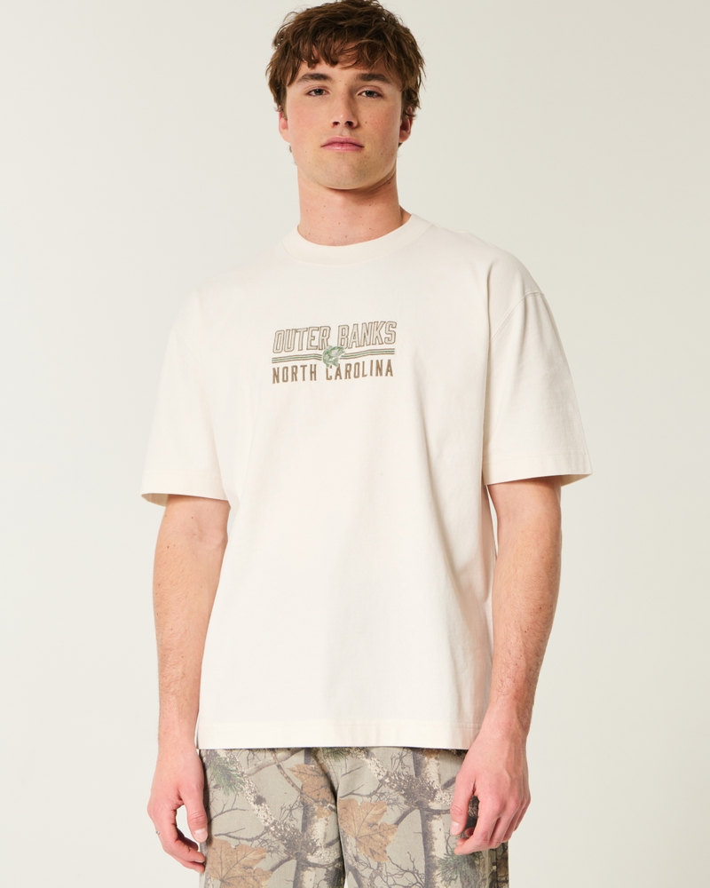 Boxy Heavyweight Outer Banks Graphic Tee