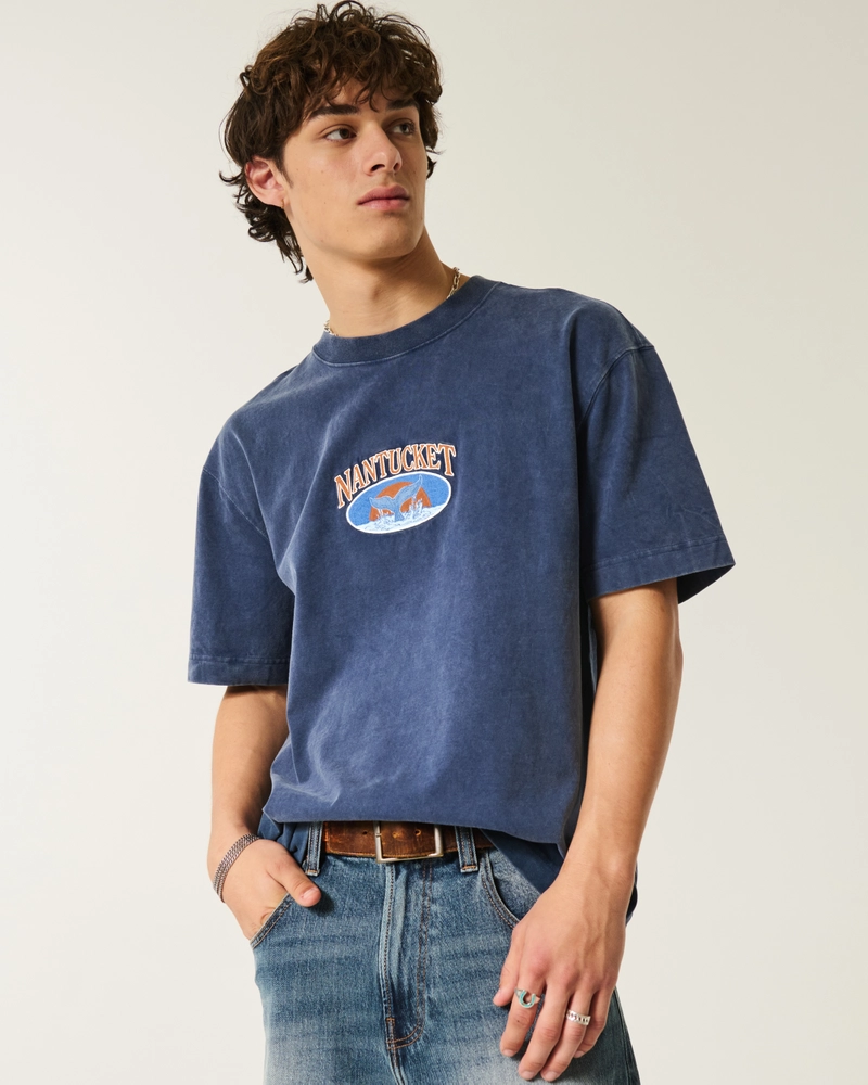 Boxy Heavyweight Nantucket Graphic Tee