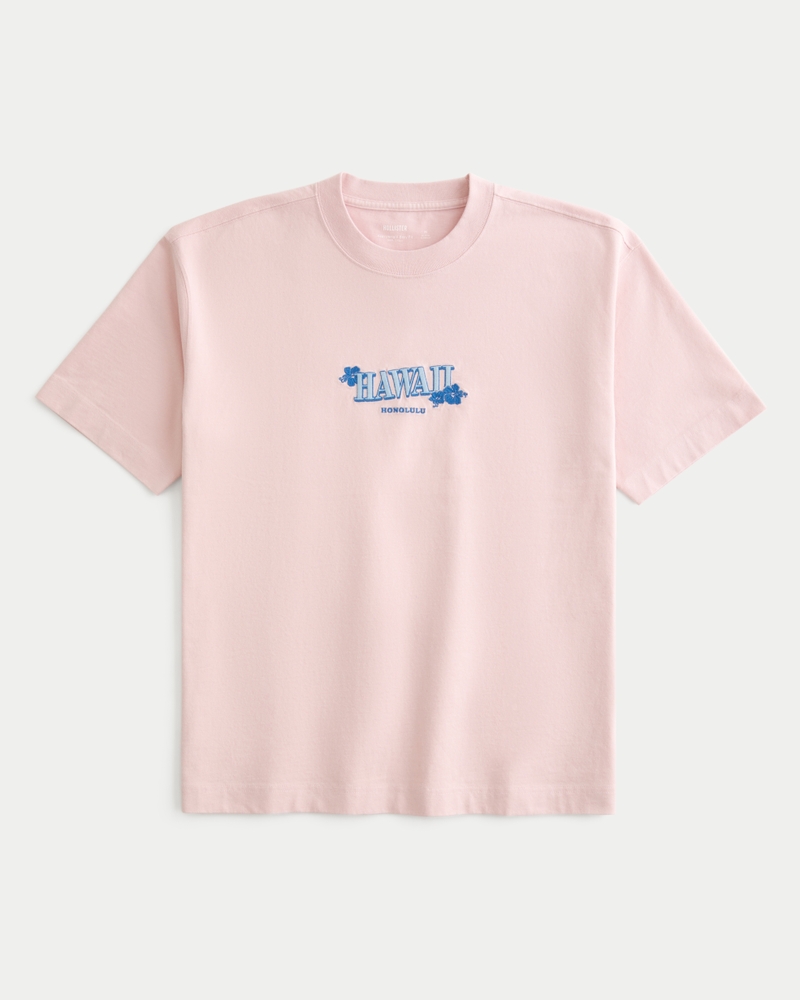 Boxy Heavyweight Hawaii Graphic Tee