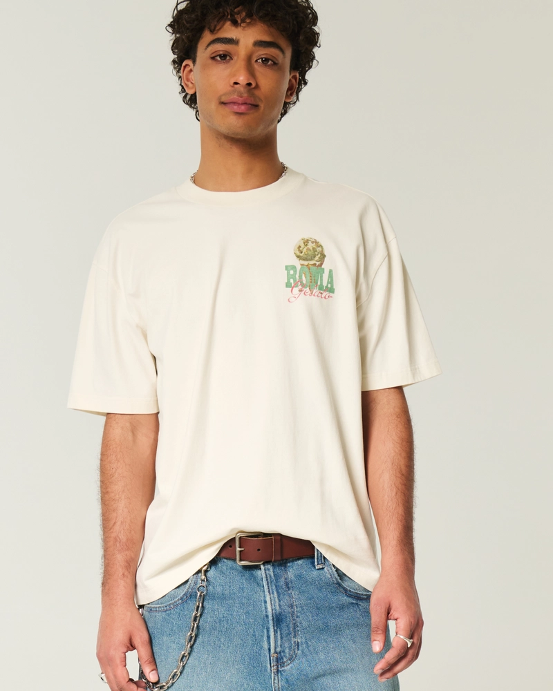 Boxy Heavyweight Roma Gelato Graphic Tee