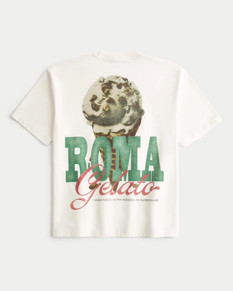 Boxy Heavyweight Roma Gelato Graphic Tee