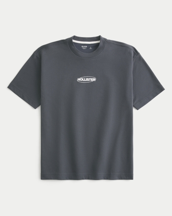 Men's Boxy Logo Cooling Tee | Men's Tops | HollisterCo.com