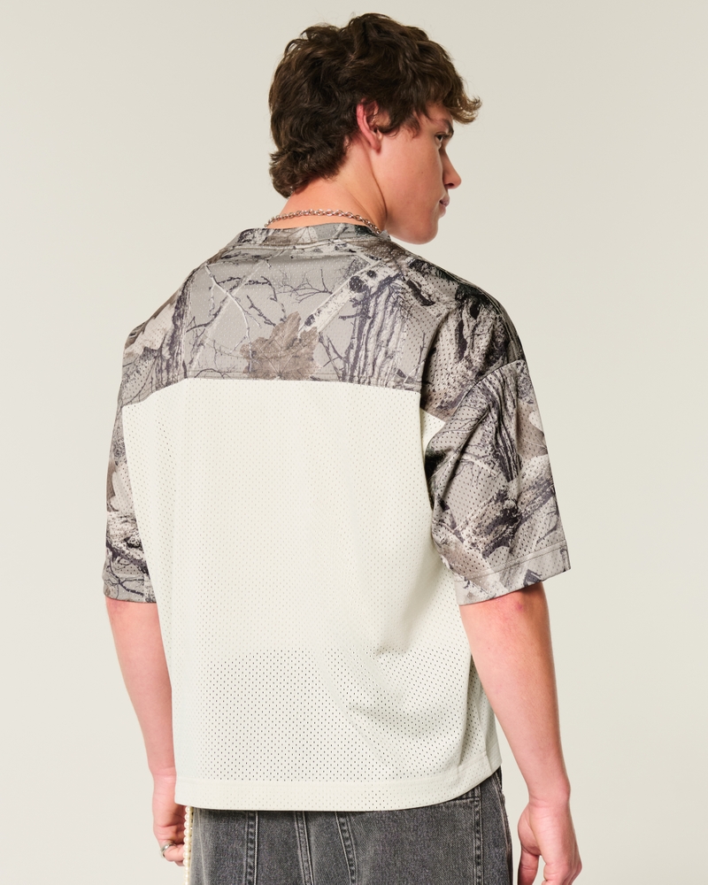 Boxy Crop Camo Football Jersey