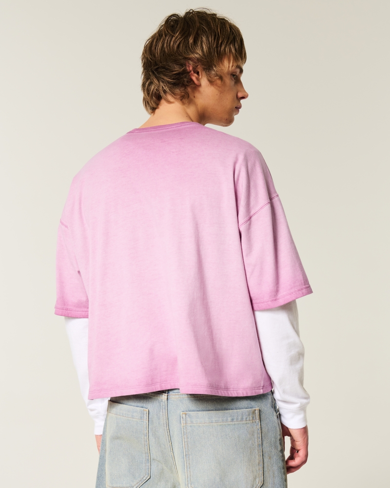 Baggy Crop Number Graphic Tee