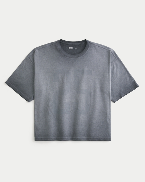 Baggy Crop Number Graphic Tee