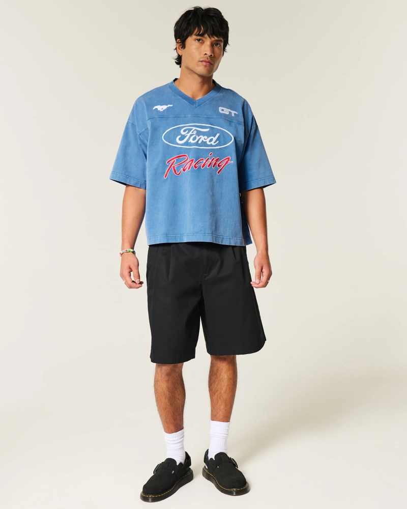 Baggy Heavyweight Crop Ford Graphic Tee