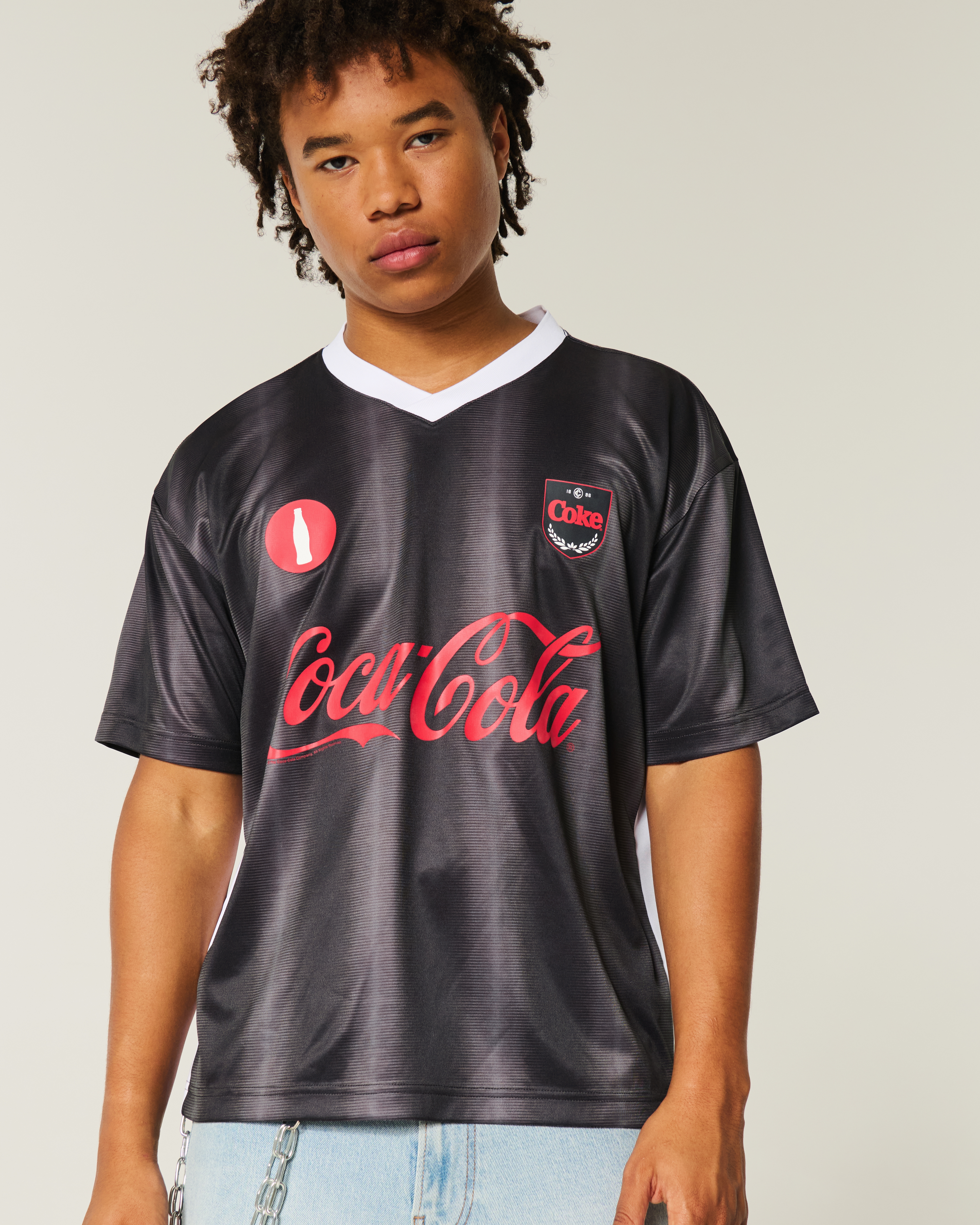 Boxy Coca-Cola Graphic Jersey