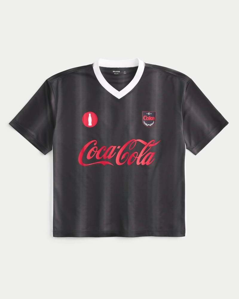 Boxy Coca-Cola Graphic Soccer Jersey