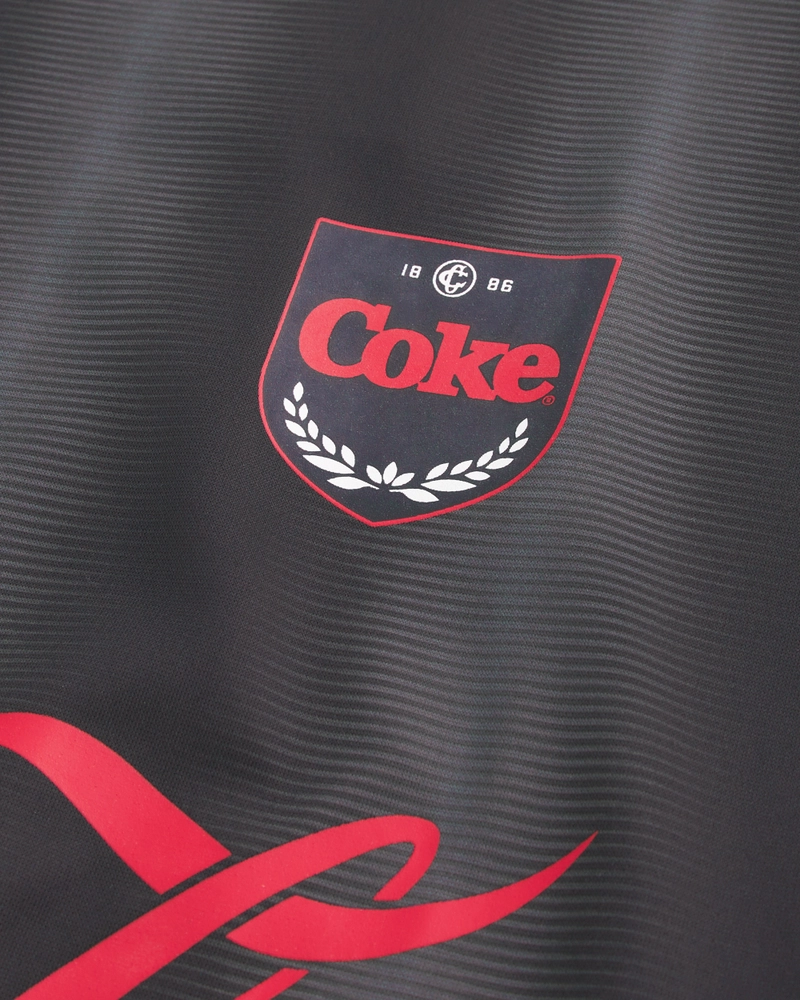 Boxy Coca-Cola Graphic Soccer Jersey