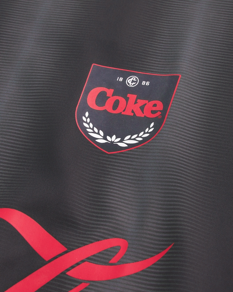 Boxy Coca-Cola Graphic Soccer Jersey