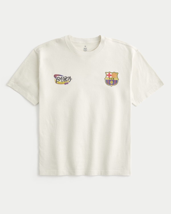 FC Barcelona Graphic Tee, Dark Cream view 2