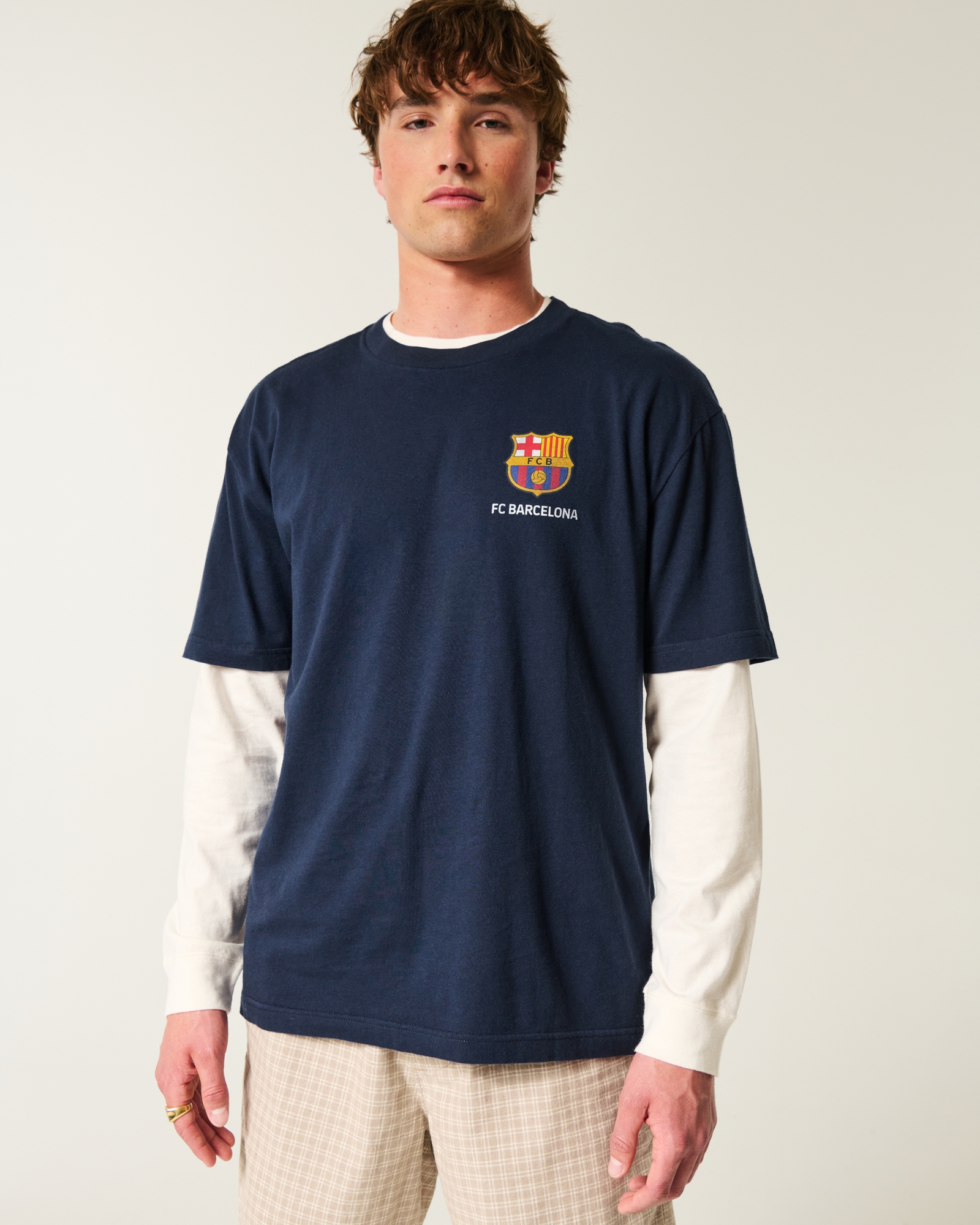 Men's FC Barcelona Graphic Tee | Men's Tops | HollisterCo.com