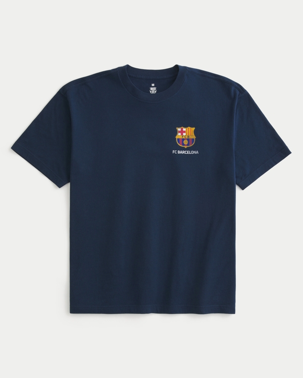 FC Barcelona Graphic Tee, Navy Blue view 2