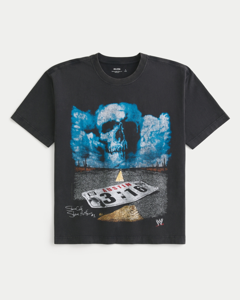 Men's Boxy Heavyweight Stone Cold Steve Austin Graphic Tee | Men's