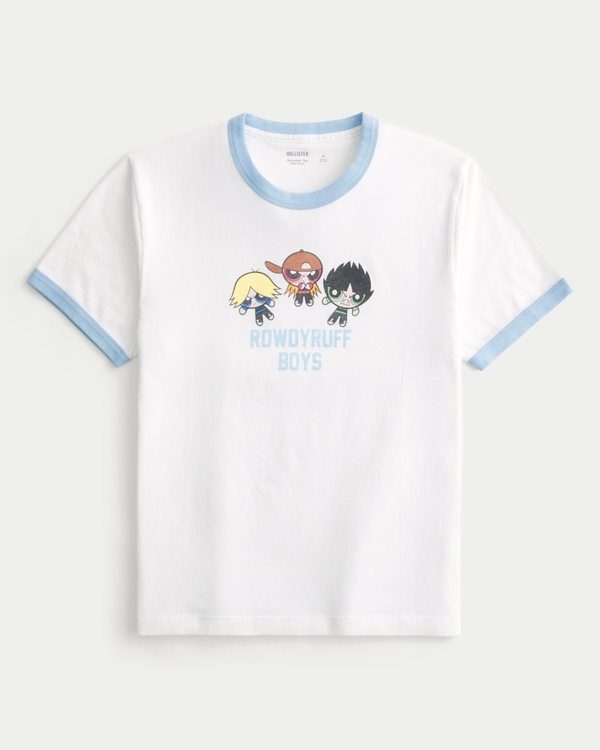 Shrunken Rowdyruff Boys Graphic Tee, White view 1