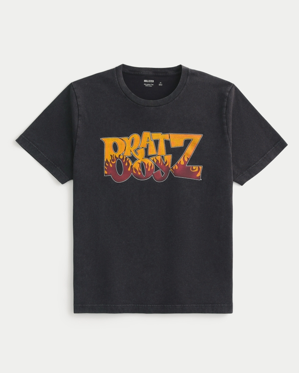 Shrunken Bratz Boyz Graphic Tee, Washed Black view 1