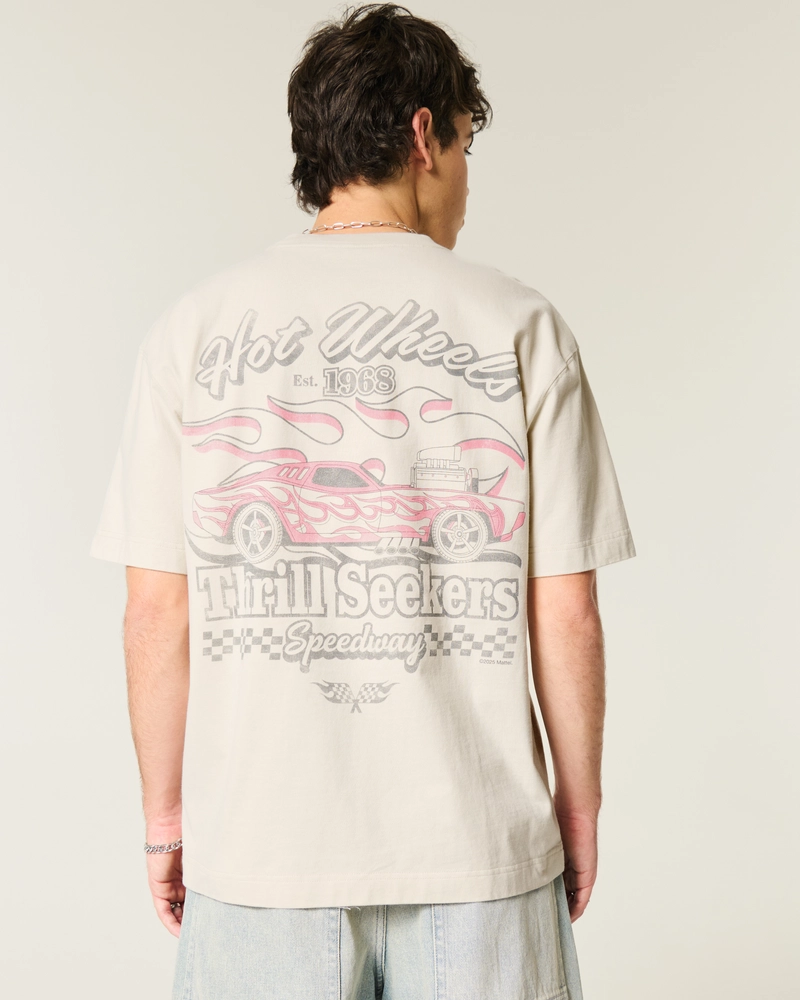 Boxy Heavyweight Hot Wheels Graphic Tee