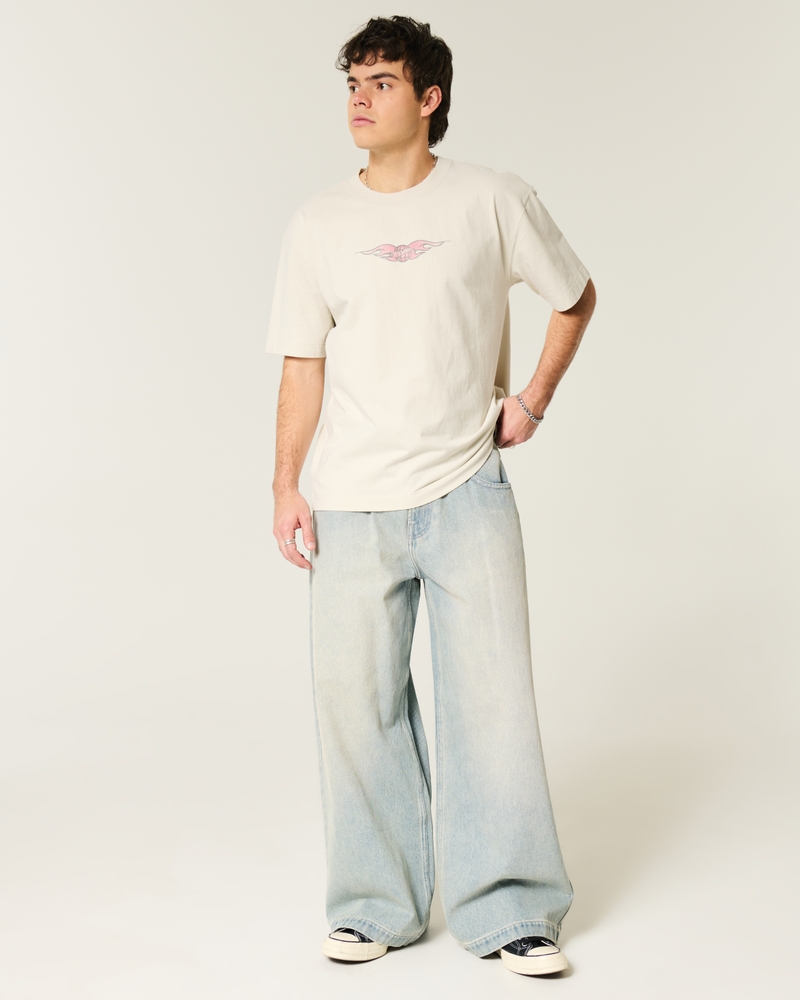 Boxy Heavyweight Hot Wheels Graphic Tee