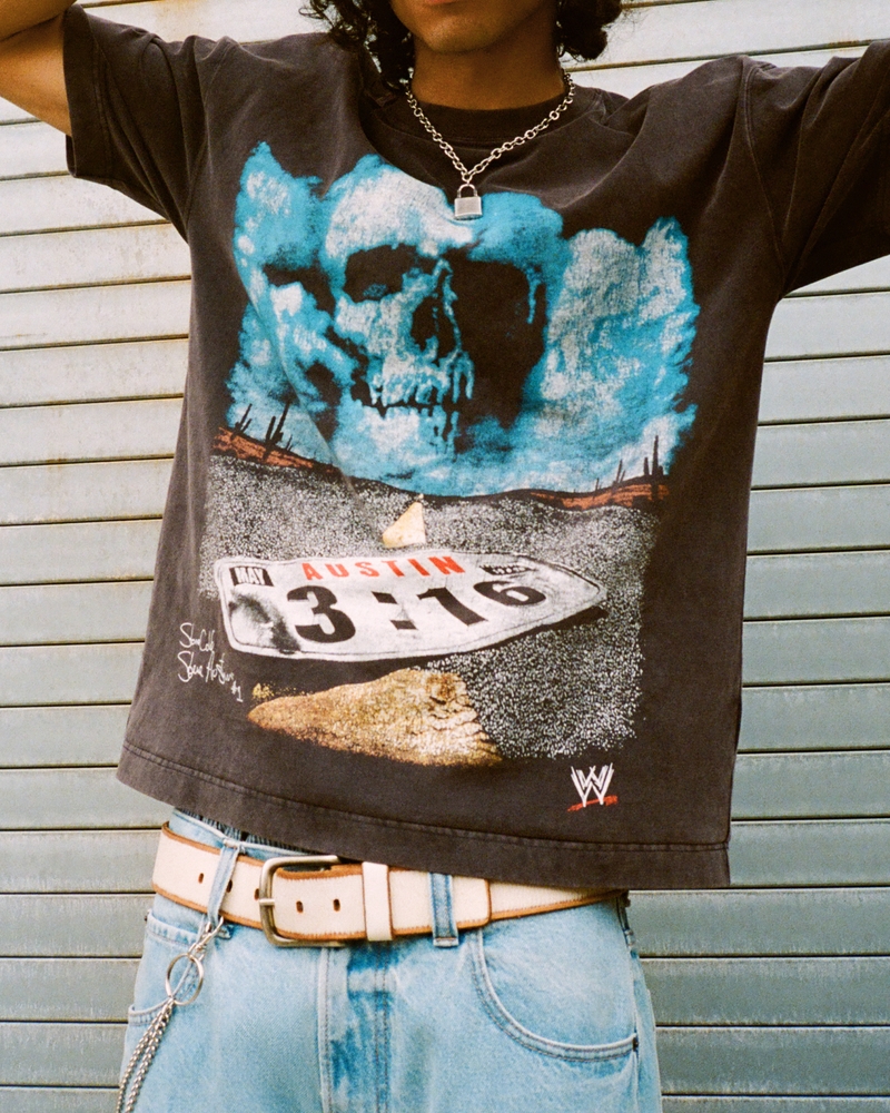 Boxy Heavyweight Stone Cold Steve Austin Graphic Tee