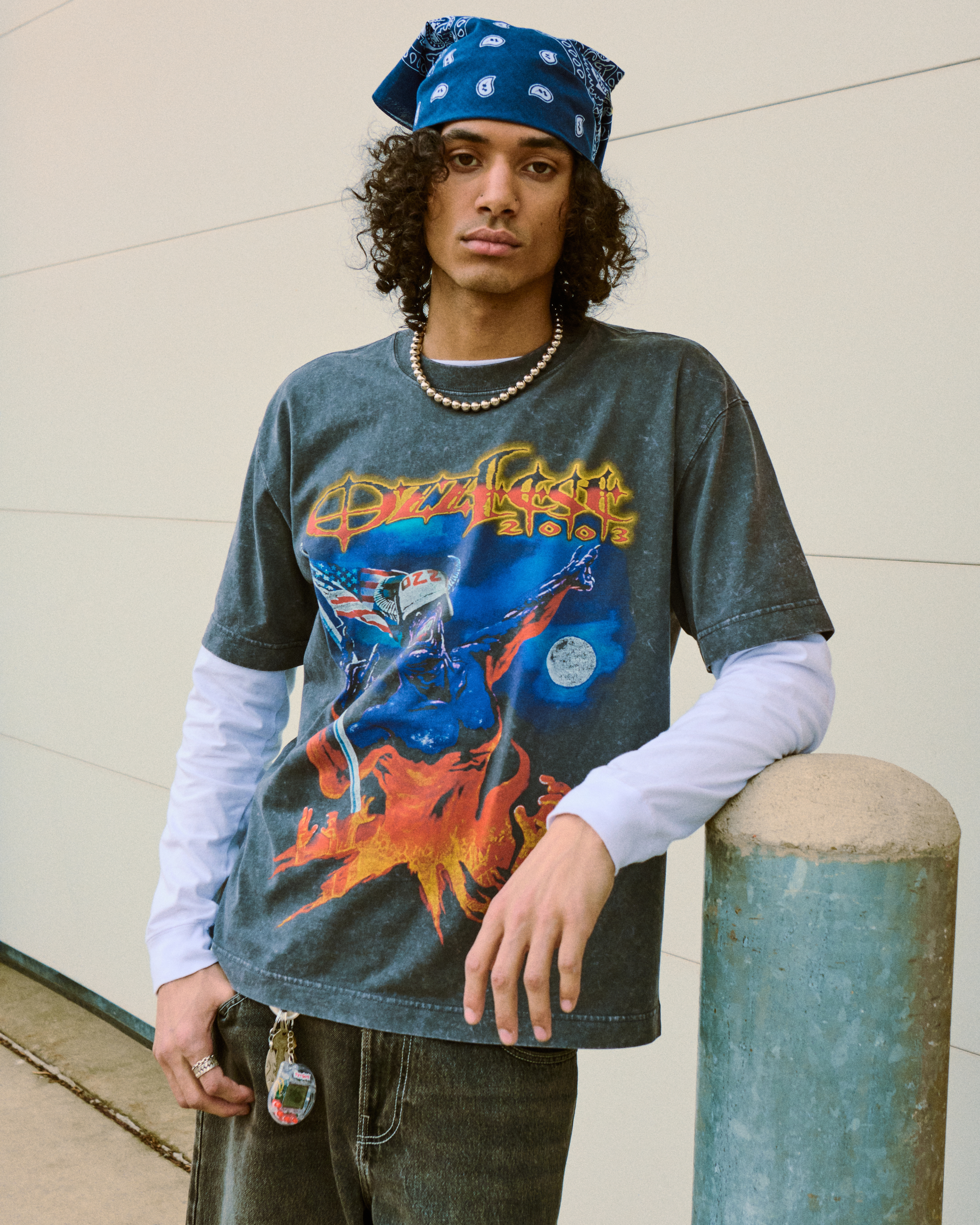 Men's Boxy Heavyweight Ozzfest Graphic Tee | Men's Clearance