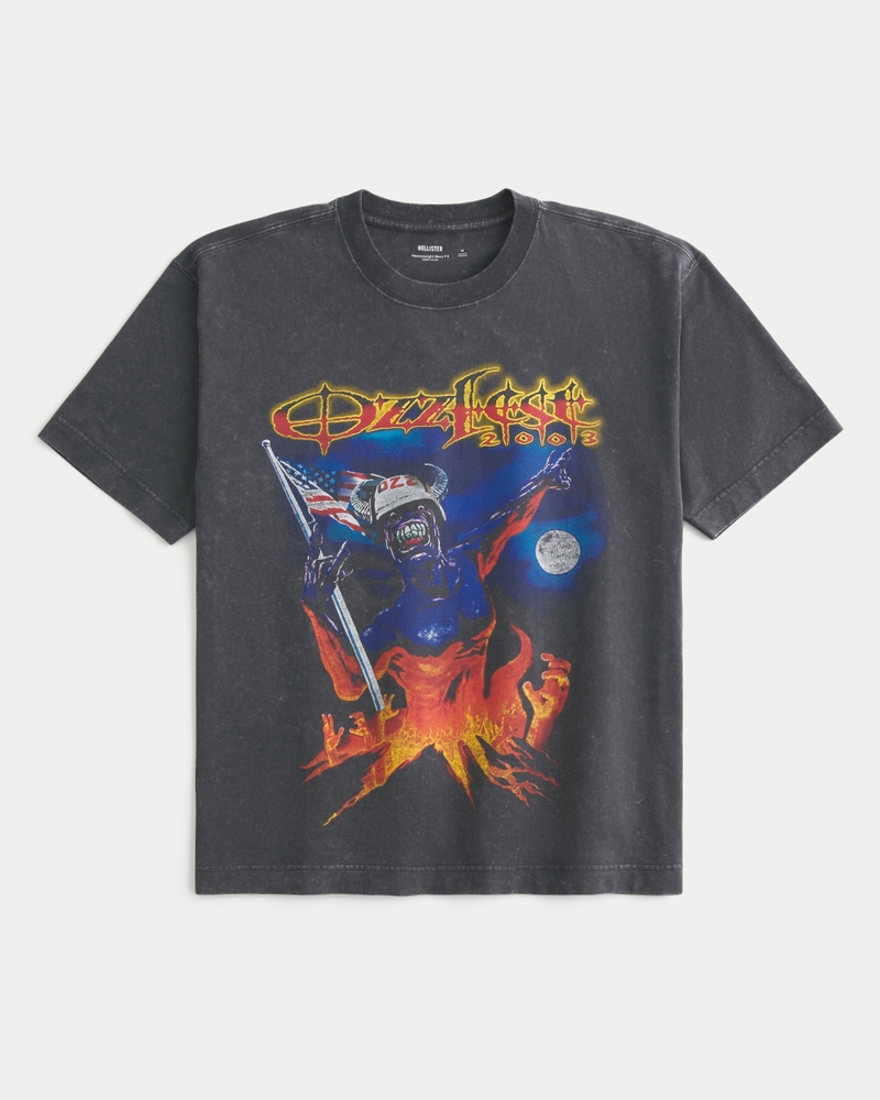 Boxy Heavyweight Ozzfest Graphic Tee
