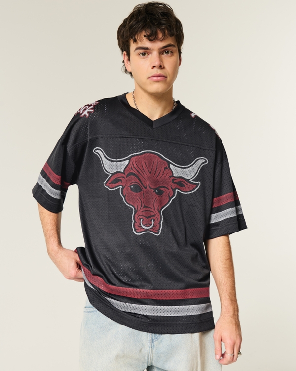 Baggy The Rock People's Champ Graphic Football Jersey, Black view 2