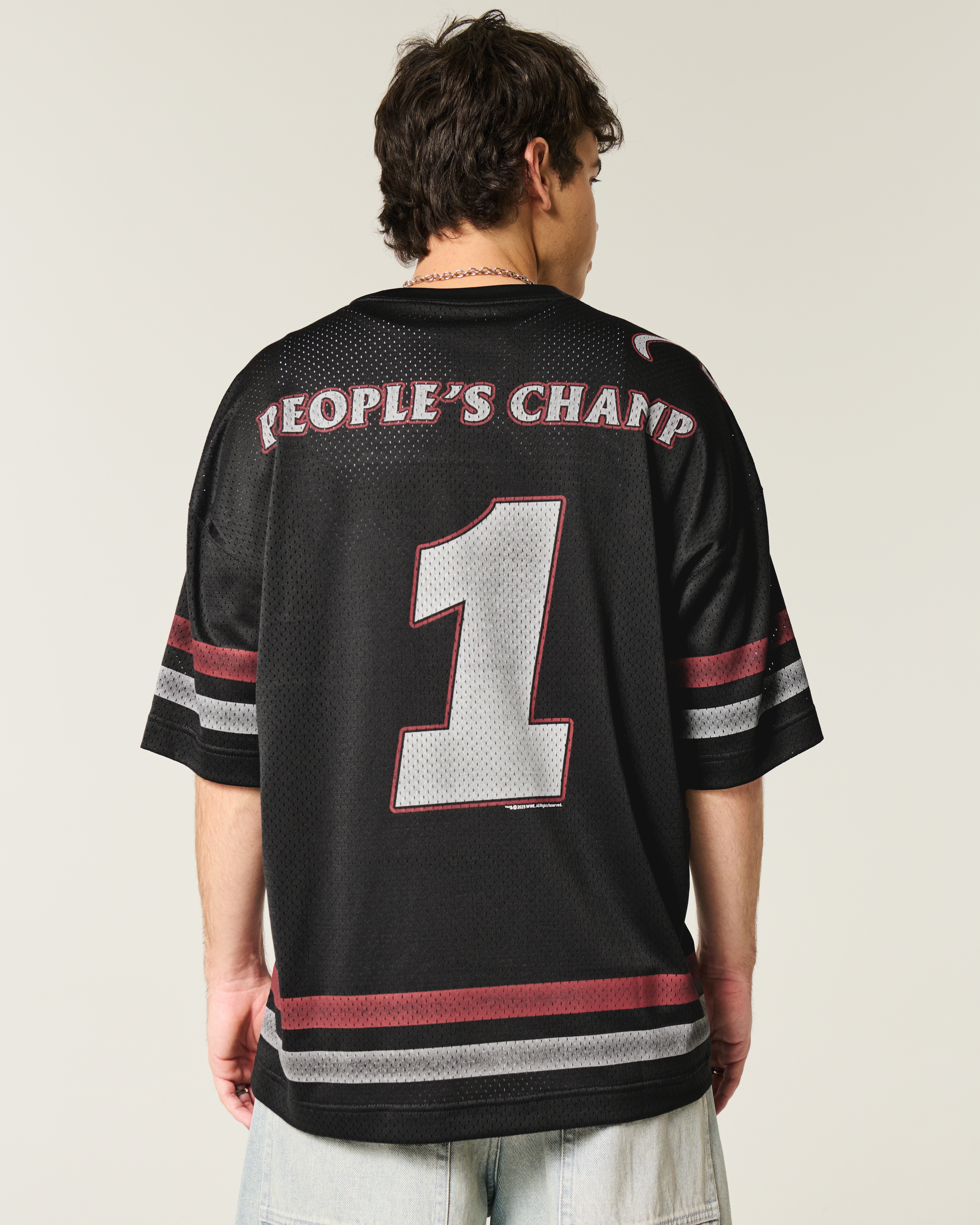 ★Hollister.co★ピープルズ チャンプフットボール ジャージ Men's Baggy The Rock People's Champ Graphic Jersey | Men's
