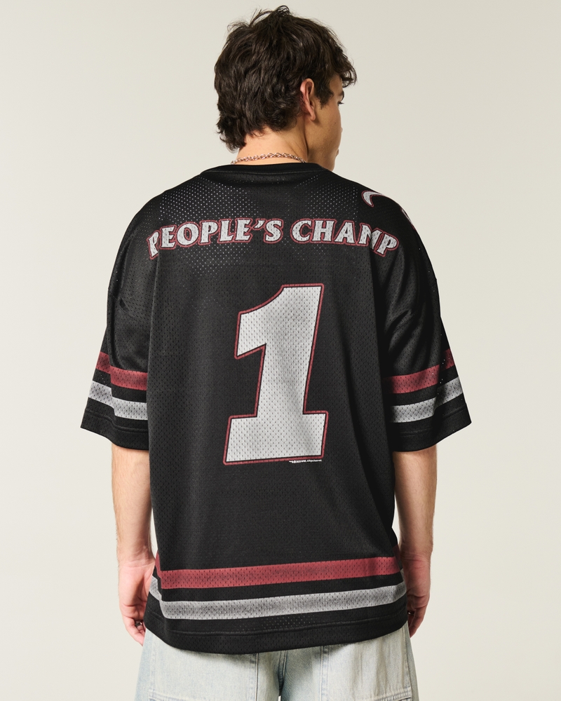 Baggy The Rock People's Champ Graphic Football Jersey