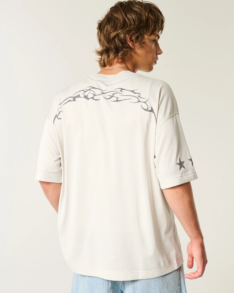 Baggy Hollywood Graphic Football Jersey