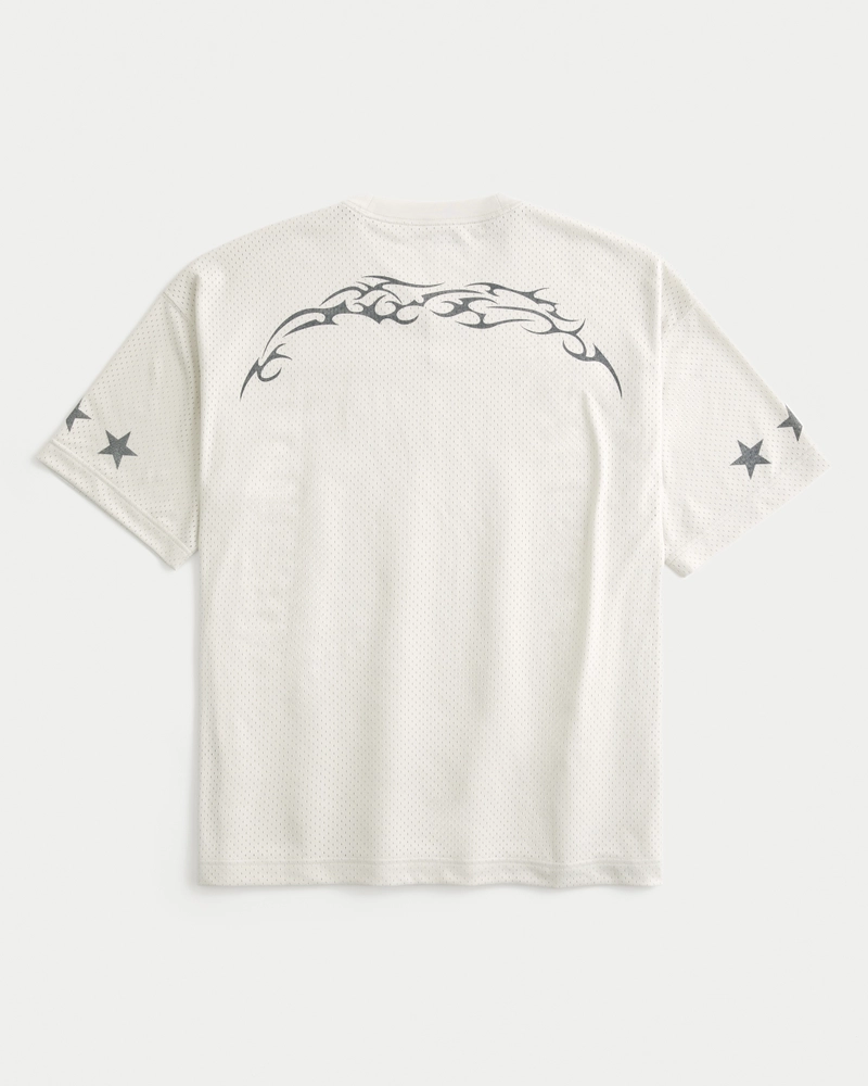 Baggy Hollywood Graphic Football Jersey