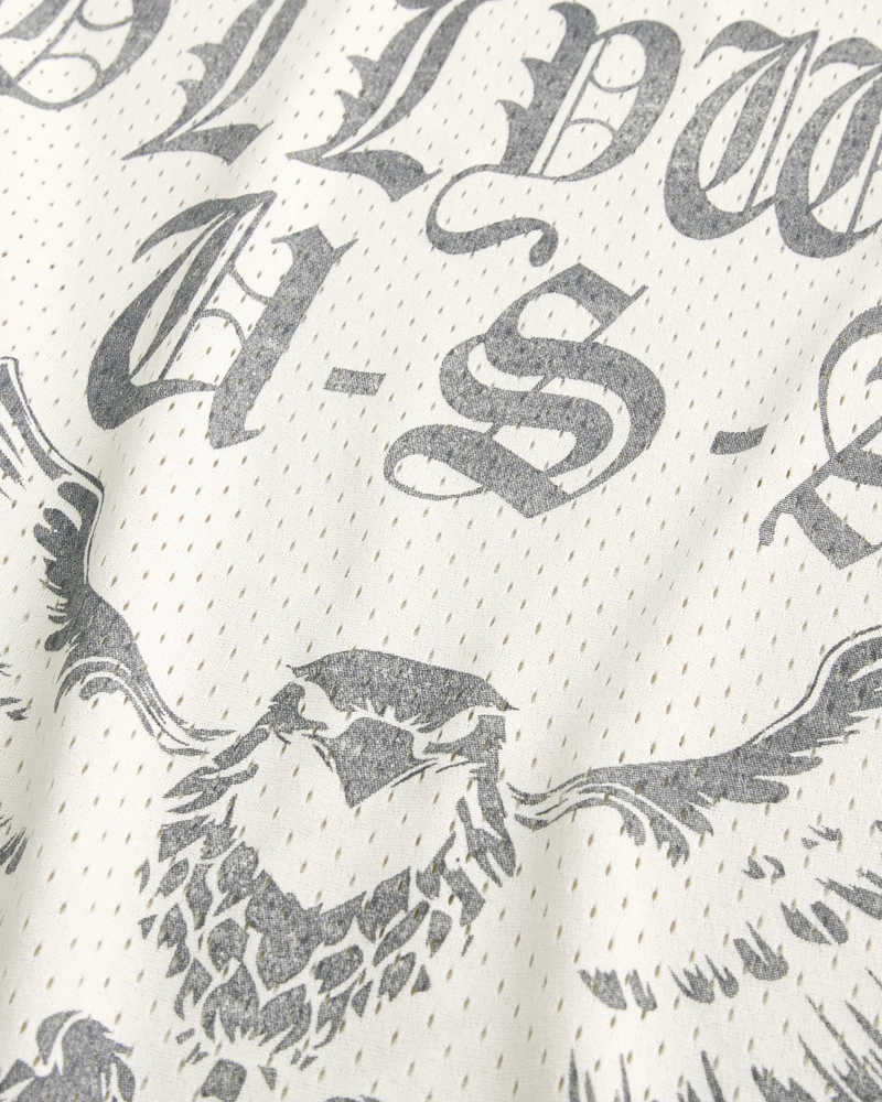 Baggy Hollywood Graphic Football Jersey