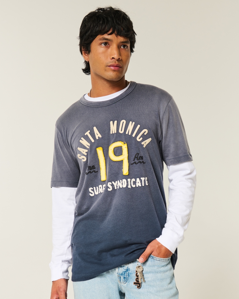 Santa Monica Surf Graphic Tee
