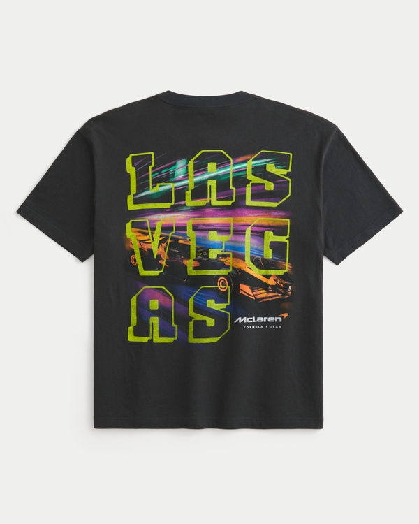 Boxy McLaren Graphic Tee, Faded Black view 1