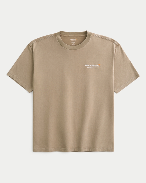 Boxy McLaren Graphic Tee, Dark Tan view 2