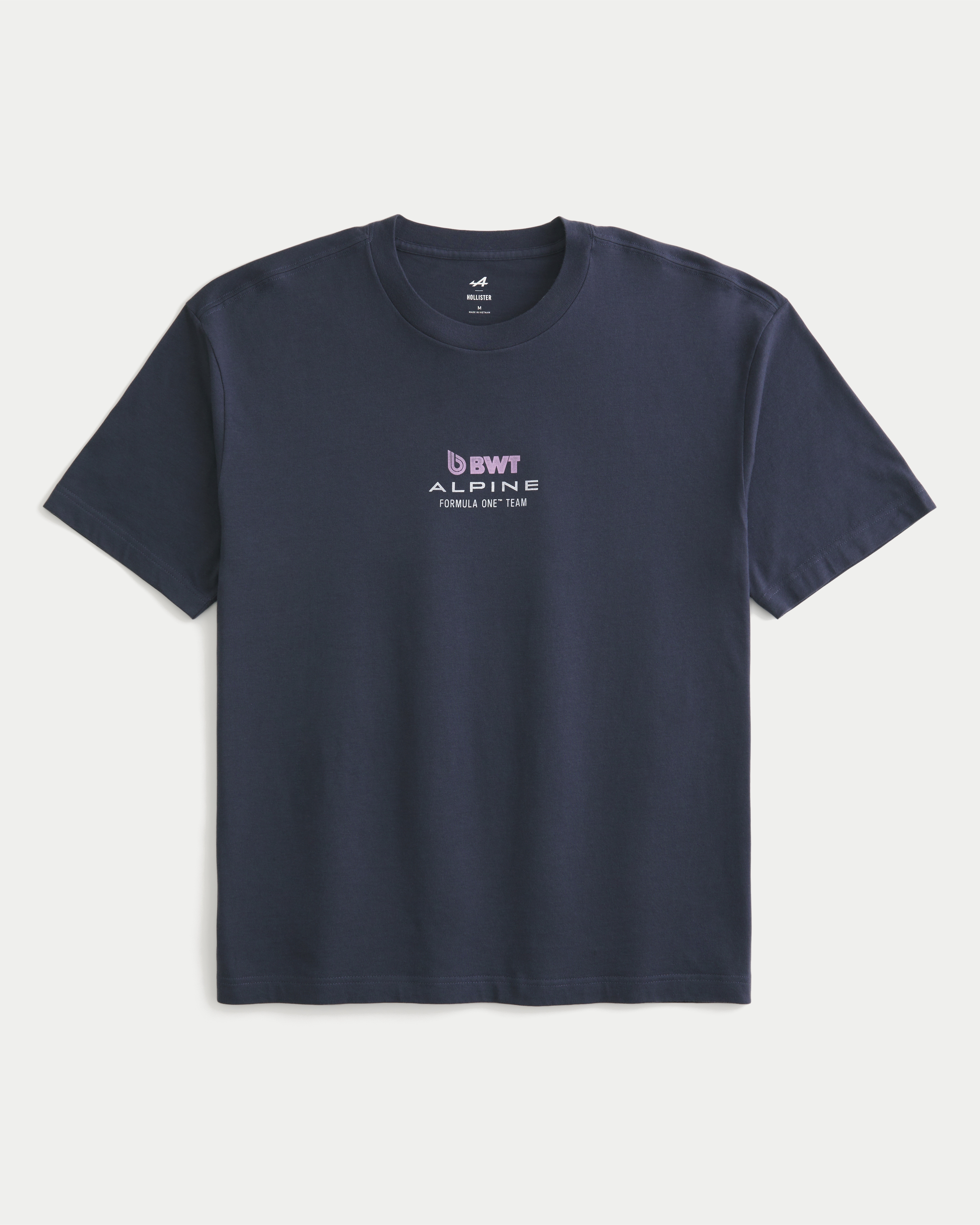 Hollister.co★OracleレッドブルレーシンググラフィックTシャツ Men's Boxy Heavyweight Oracle Red Bull Racing Graphic Tee
