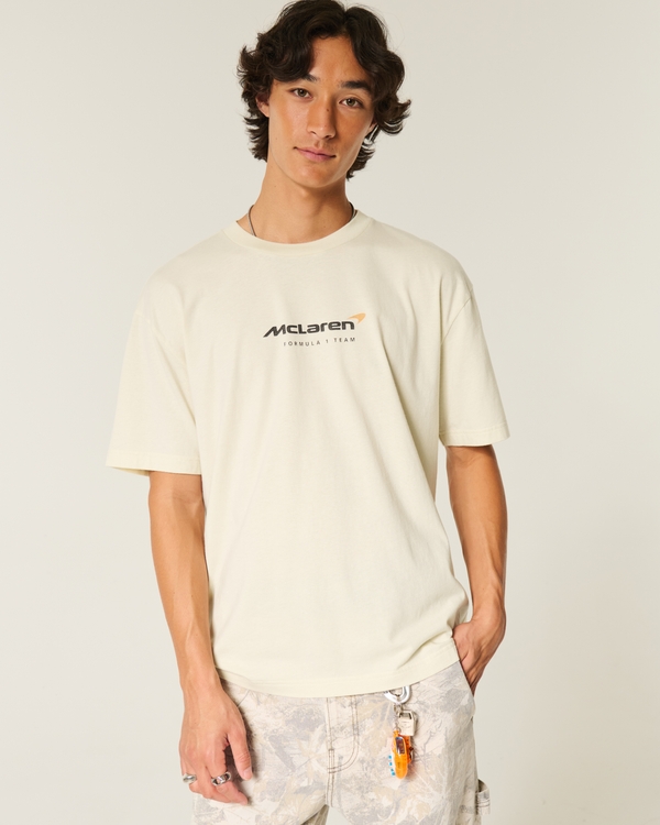 Boxy McLaren Graphic Tee, Dark Cream view 1