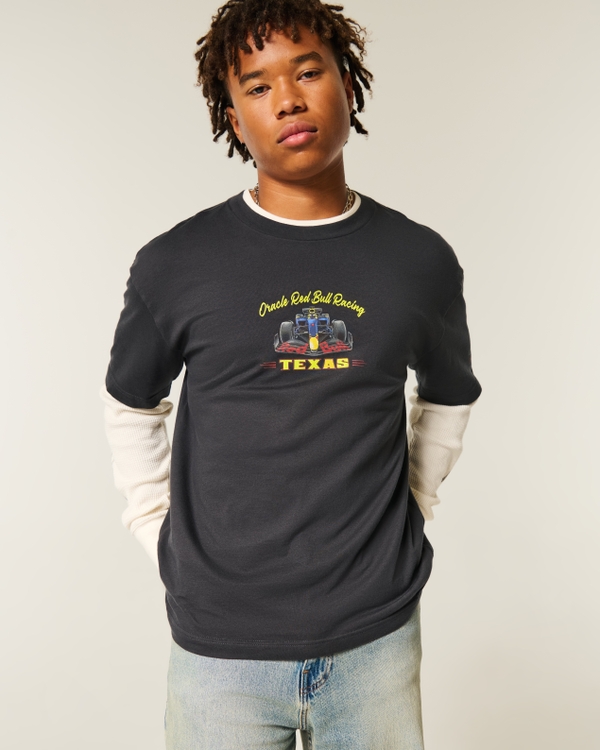 メンズ Oracle Red Bull Racingボクシー グラフィックTシャツ | メンズ